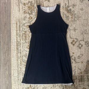 Athleta Navy Blue Sleeveless Modal Athletic Dress
